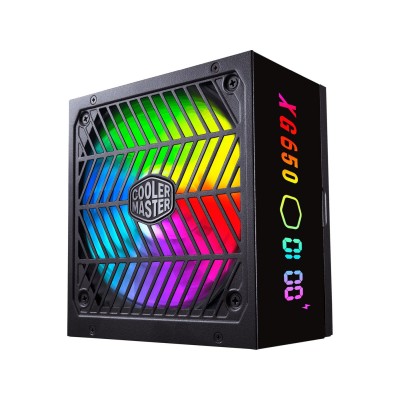 Cooler Master XG PLUS 650W, ATX, 135 mm fläkt, 80PLUS Platinum, löstagbara kablar