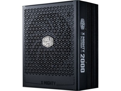 Cooler Master X Mighty Platinum 2000W, ATX 3.1, 120 mm fläkt, 80PLUS Platinum, semipassivt, löstagbara kablar#1