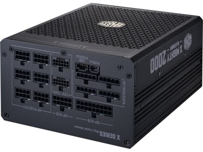 Cooler Master X Mighty Platinum 2000W, ATX 3.1, 120 mm fläkt, 80PLUS Platinum, semipassivt, löstagbara kablar#2