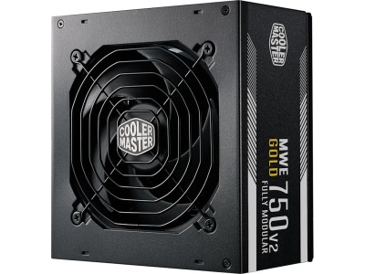Cooler Master MWE 750W V2, ATX 3.1, 80PLUS Gold, löstagbara kablar - Svart#1
