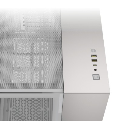 Corsair 2500X Mid-Tower Dual Chamber PC Case, MicroATX, TG - Vit/Alu#2