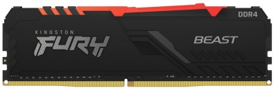 16 GB DDR4-3200 Kingston FURY Beast RGB CL16 - Svart