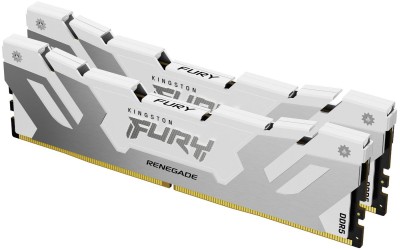 32 GB (1x32GB) DDR5-7200 Kingston FURY Renegade White CL38, XMP - Vit/Silver