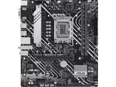 Asus Prime H610M-A WIFI, Intel LGA1700, PCI Express, MicroATX, 2xDDR5, M.2 + SATA3, VGA/HDMI/DP, USB 3.2, GigaLAN, WiFi 5, Bluetooth 5.0, Aura Sync RGB#2