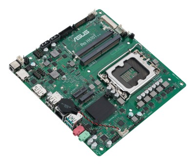 Asus PRO H610T-CSM, Intel LGA1700, PCI Express, Thin Mini-ITX, 2xDDR5, M.2 + SATA3, HDMI/DP/LVDS, USB 3.2, GigaLAN#3