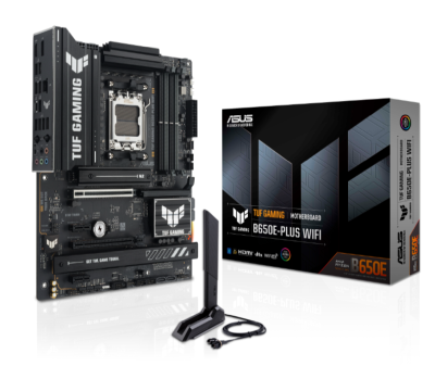 Asus TUF GAMING B650E-PLUS WIFI, AMD AM5, ATX, 4xDDR5, 3xPCI Express, 3xM.2 + SATA3 RAID, HDMI/DP, USB-C, 2.5Gbe LAN, WiFi 6E, Bluetooth 5.3, Aura Sync RGB#1