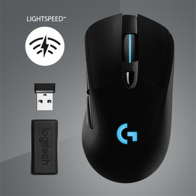 Logitech G703 Lightspeed, RF/USB, 25600 dpi, HERO 25K sensor Lightsync RGB#2