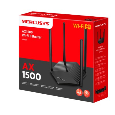 Trådlös router Mercusys MR60X AX1500 Wi-Fi 6 Router#4