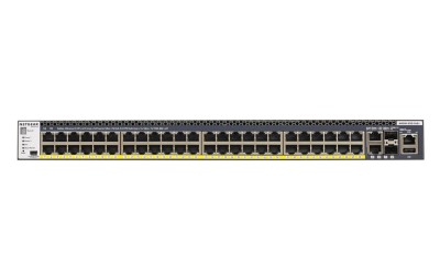 Netgear, M4300-52G-PoE+ (GSM4352PA), ProSAFE® Intelligent Edge, 50x Port, 10Gbit/s, 480W PoE