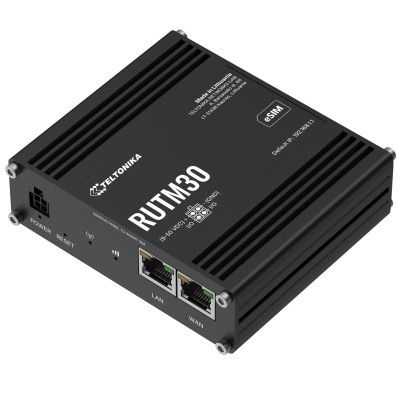 Trådlös 5G-router Teltonika RUTM30, 5G Router, WiFi-5, Dual-SIM + eSIM, 2 portar