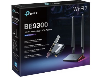 Nätverkskort TP-Link Archer TBE550E, Wireless BE9300, WiFi 7, Bluetooth 5.4, PCIe#4
