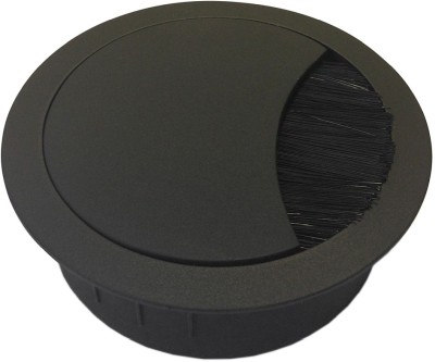 Bordsgenomföring Kondator för kablar, Ø 60mm, med borste - Svart