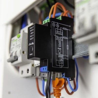 Shelly Pro 2PM, 2-kanals relä, max 25A, mätfunktion, LAN/WiFi/Bluetooth#2