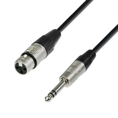 Microphone Cable REAN XLR female to 6.3 mm Jack stereo 0.6 m