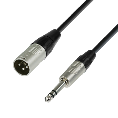 REAN Microphone Cable XLR male to 6.3 mm Jack stereo 0.3 m0.3#1