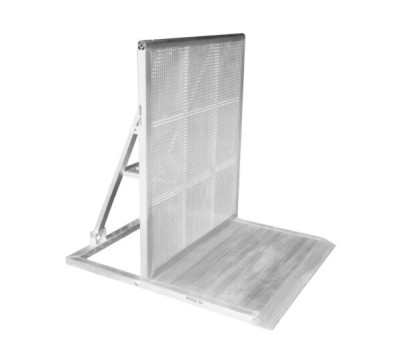 Amtech, kravallstaket i aluminium 1 x 1,2 x 1,2 m (B x D x H) 25,5kg