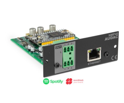 Audac NMP40 - Spotify Connect + Soundtrack Your Brand-modul