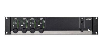 Audac MTX 48, Zonmixer med 4 utgångar, RS232 / väggpanel / iPhone / iPad styrning
