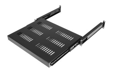 19" Caymon SS160/B 600MM utdragbar hylla