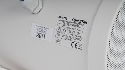 Fonestar PF-27TD Högtalare, Dubbelriktad, 20W, 100V, Ø138x200mm, IP55#5