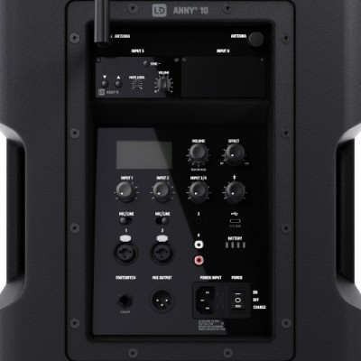 LD Systems LDANNY10 - 10" Bärbart batteridrivet Bluetooth® PA-system med mixer och 1x trådlös handhållen mikrofon#5