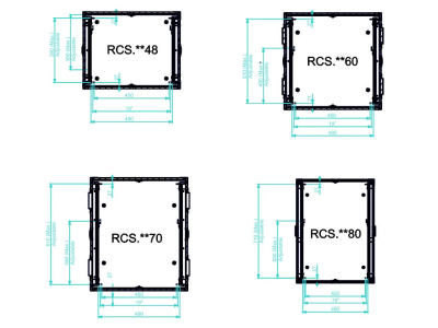 Santosom Rack Compact Sliding, 4U 510-ARR#3