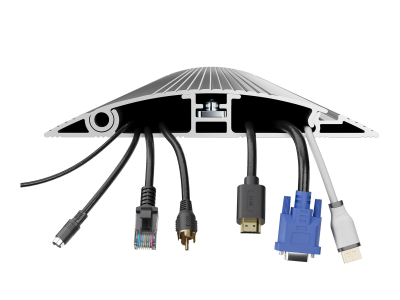 Multibrackets M Cable Cover Floor Aluminium, W 139mm, Aluminium, 1000mm#8