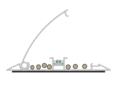 Multibrackets M Cable Cover Floor Aluminium, W 139mm, Aluminium, 1000mm#10