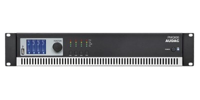 Audac PMQ600 - 4-kanals-steg för 100V, 4 x 600w
