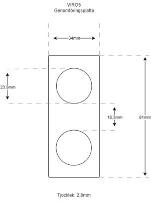 Audac VIRO5/B, 5,25 tum bredspridande 2-vägs coaxial-högtalare, IP55, 8 ohm, svart#9