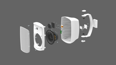 Högtalare WALL-06T/WS 32W, 100V/8ohm, IP66#3