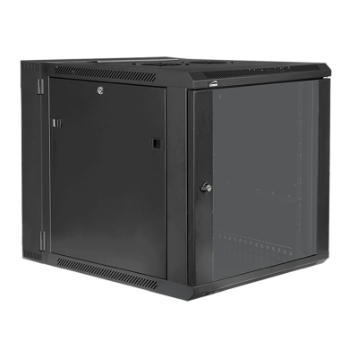 Caymon HPR512/B - Svängbart väggrack i metall 12U, 19 tum, 510mm monteringsdjup