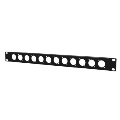 BP112 - Plats för 12st D-size kontakter, 19 tum 1HE