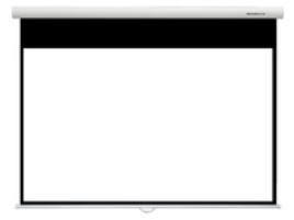 Grandview 109" w/234x146cm View area, White Matte fabric, Black border