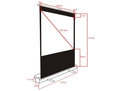 Multibrackets M Portable Projection Screen Deluxe#8