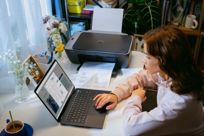 HP DeskJet 2921, skrivare + scanner + kopiator, 7,5/5,5 ppm, 1200x1200 dpi skanner, AirPrint, USB/WiFi - Grå#9