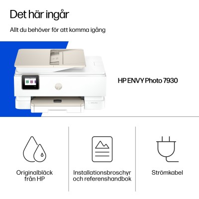HP Envy Photo 7930, skrivare + scanner + kopiator, 15/10 ppm, 1200x1200 dpi scanner, duplex, display, AirPrint, USB/WiFi#4