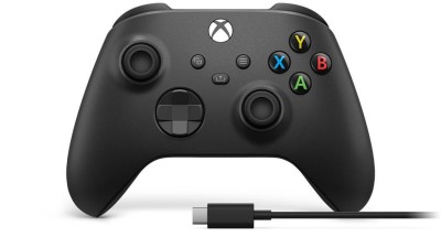 Microsoft Xbox Wireless Controller, för Xbox Series X och S, USB-C-kabel - Svart