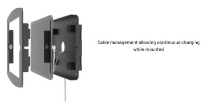 Väggfäste Compulocks Space Enclosure Wall Mount, till iPad mini 6th/7th 8,3-tum, låsbart - Svart#3