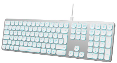 Deltaco TB-904, Tangentbord, USB-A + USB-C, Aluminium, Bakgrundsbelyst#2