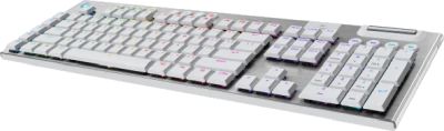 Logitech G915 X Lightspeed, RGB Tactile, nordiskt, Bluetooth/Lightspeed/USB-C sladd - Vit#1