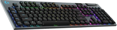 Logitech G915 X Lightspeed, RGB Clicky, nordiskt, Bluetooth/Lightspeed/USB-C sladd - Svart