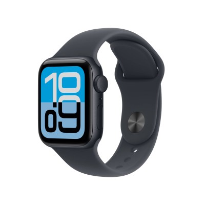 Apple Watch SE 3 GPS 40mm Midnatt Aluminiumboett med Midnatt Sportband - M/L#1