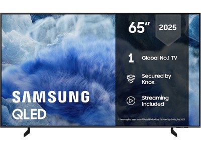 65" Samsung Q8FA QLED 4K Smart TV (2025) 3x HDMI, HDMI eArc AI Processor, 4K Upscaling, HDR Smart TV, 100% Color Volume, AirSlim Design