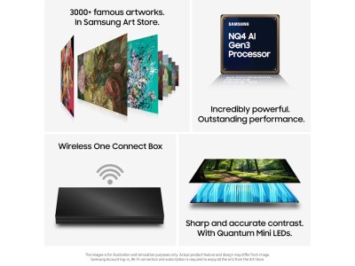 85" Samsung LS03FW The Frame Pro Neo QLED 4K Smart TV (2025) 144Hz, 4x HDMI, HDMI eArc Art Mode, One Connect, AI Processor Smart TV, Mini LED, Matte Display#2