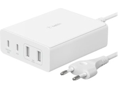 Belkin Boost Charge Strömadapter (vit), 108W, 2xUSB-A, 2xUSB-C, 2 M kabel#3