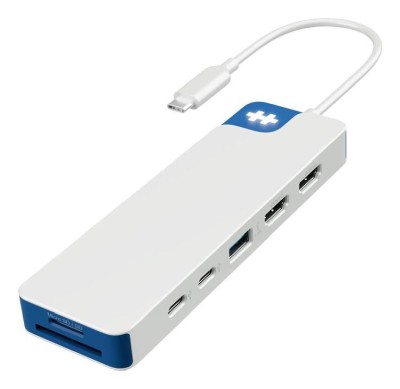 Hyper HyperDrive Flex 9 Port Dual 4K HDMI USB-C Dock - White/Blue