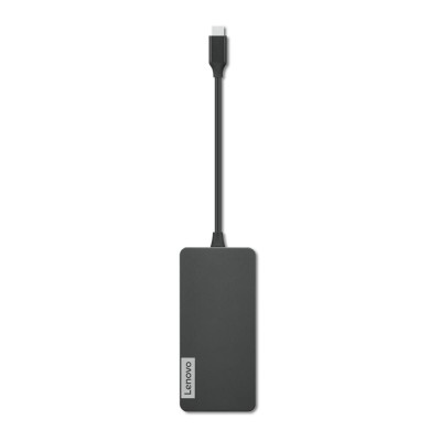 Lenovo USB-C 7-in-1 Hub, with USB-C Laptop Charging Port, USB 3.1, USB 2.0, HDMI, TF Card Reader, SD