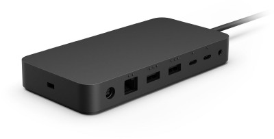 Microsoft Surface Dock Thunderbolt 4, 2xUSB-C 96W PD, 2xUSB 3.2, 2.5GbE LAN, inkl. 165W AC-adapter