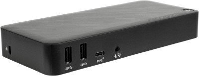 USB-C dockningsstation Targus USB-C Multi-Function DisplayPort Alt. Mode Docking Station with 85W Power, HDMI, 2xDP, USB-C 85W PD, 2xUSB-A, GigaLAN, audio 3,5mm, inkl. 135W strömadapter
